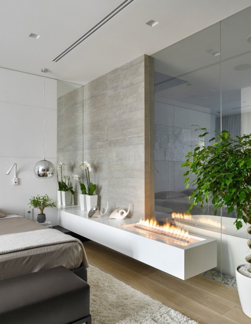 Luxe slaapkamer met moderne meubels Luxe slaapkamer met moderne meubels