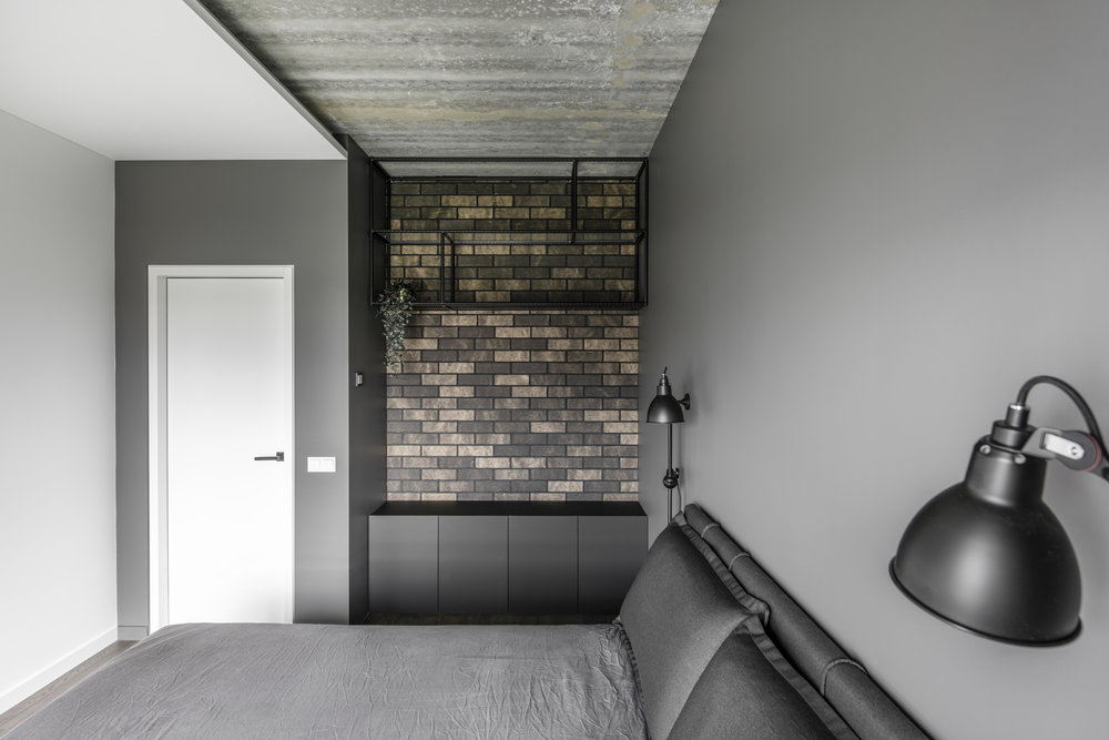 Minimalistische, moderne badkamer met een stoer industrieel tintje Minimalistische, moderne badkamer met een stoer industrieel tintje