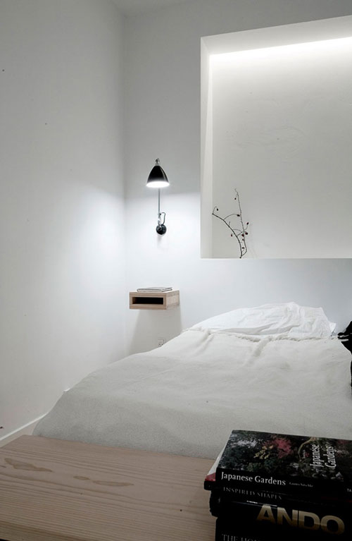Minimalistische slaapkamer met Japanse thema Minimalistische slaapkamer met Japanse thema