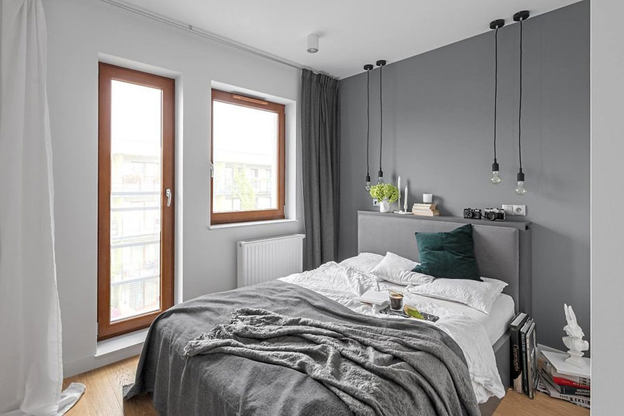 Modern ontwerp voor compacte slaapkamer Modern ontwerp voor compacte slaapkamer
