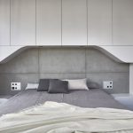Modern slaapkamer ontwerp met veel kastruimte