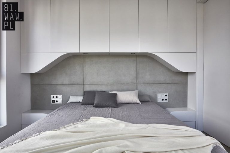 Modern slaapkamer ontwerp met veel kastruimte