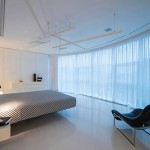 Moderne designhotel geïnspireerde slaapkamer