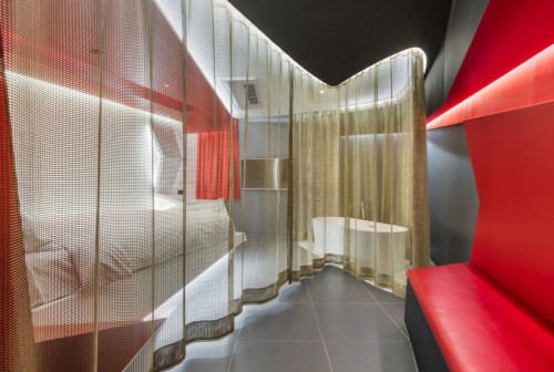 Moderne slaapkamer van Hotel 'The Designers' Moderne slaapkamer van Hotel 'The Designers'