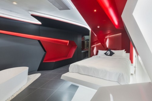 Moderne slaapkamer van Hotel 'The Designers' Moderne slaapkamer van Hotel 'The Designers'
