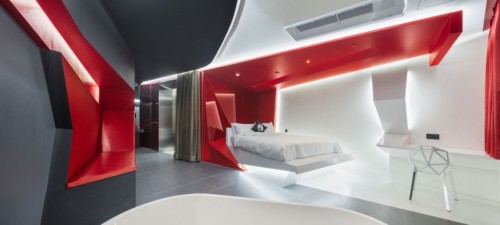 Moderne slaapkamer van Hotel 'The Designers'