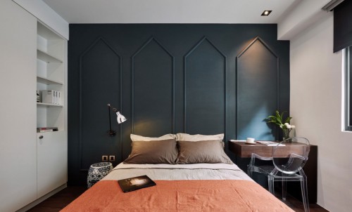 Moderne slaapkamer met klassiek tintje