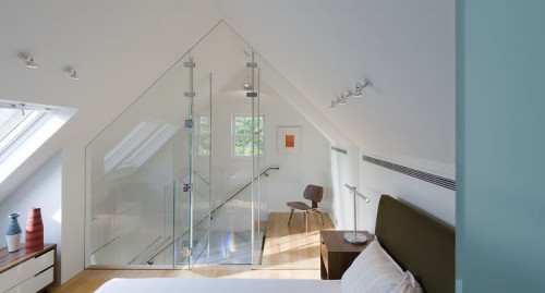 Moderne slaapkamer op zolder Moderne slaapkamer op zolder