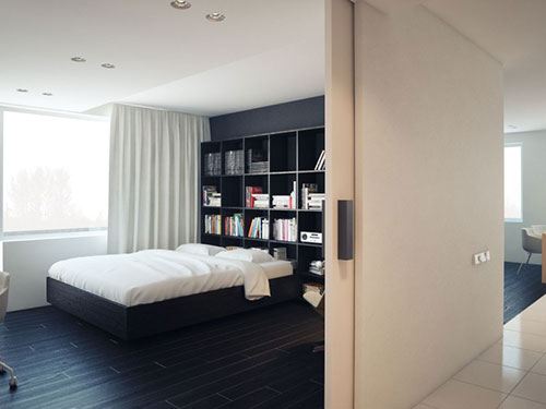 Moderne zwart witte slaapkamer Moderne zwart witte slaapkamer