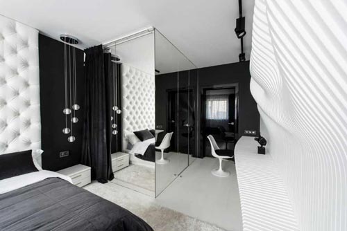 Moderne zwart witte slaapkamer Moderne zwart witte slaapkamer