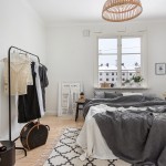 Mooi en sfeervol ingerichte Scandinavische slaapkamer