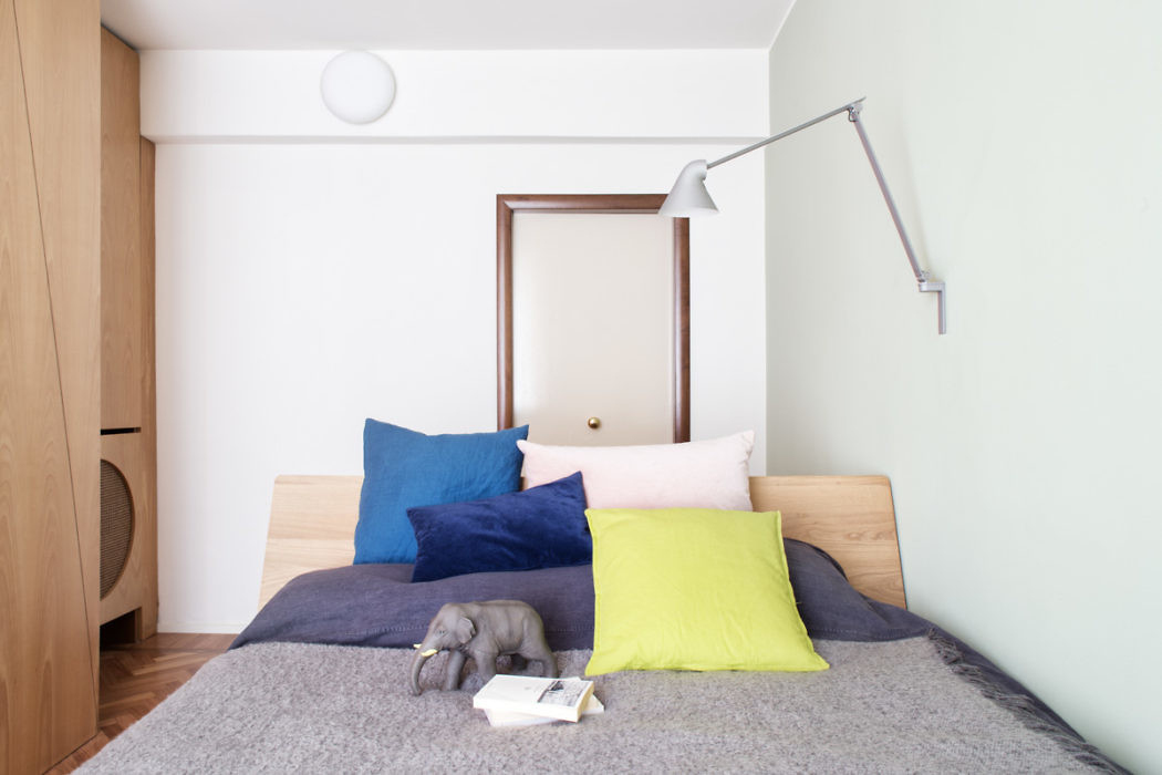 Mooi slaapkamer in modern appartement uit Milaan