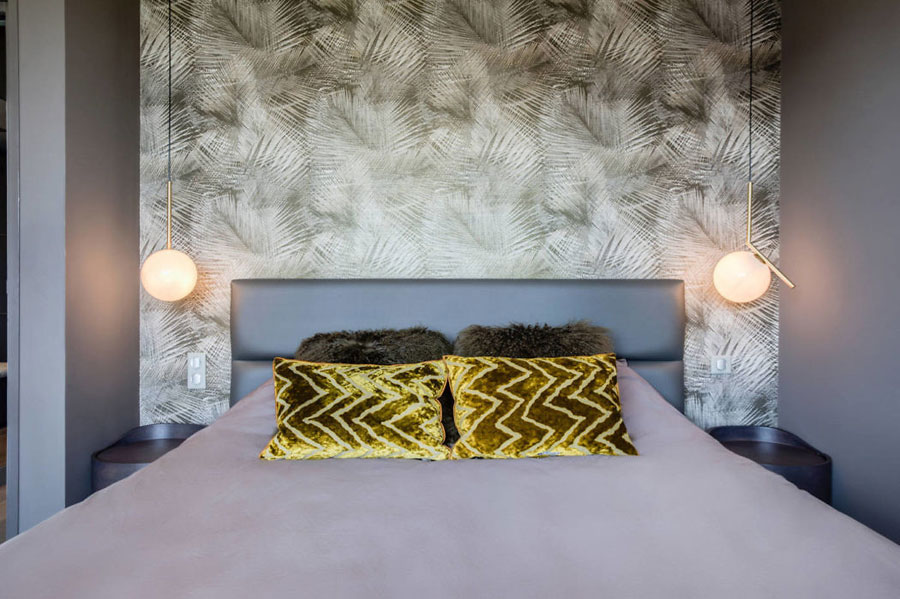 Mooi slaapkamer ontwerp dat exclusiviteit uitstraalt