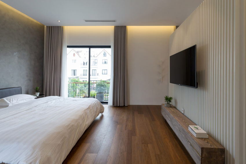 Mooi slaapkamer ontwerp met inloopkast en badkamer en suite Mooi slaapkamer ontwerp met inloopkast en badkamer en suite