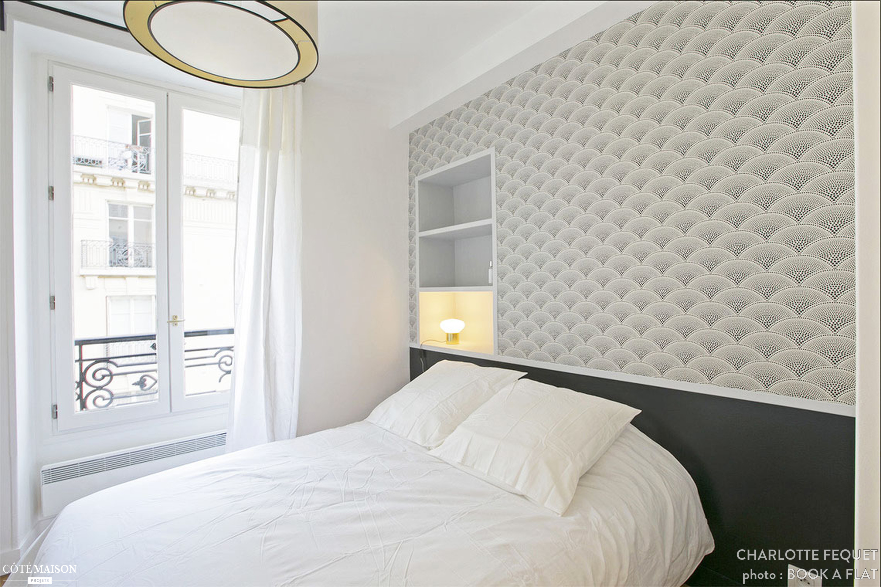 Mooie slaapkamer geinspireerd door boetiekhotel uit Parijs