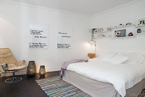 Muurdecoratie achter het bed Muurdecoratie achter het bed