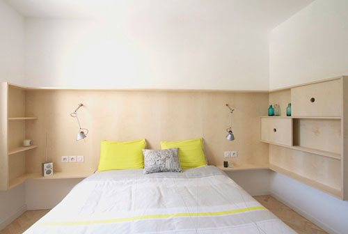 Op maat gemaakte houten bedwand Op maat gemaakte houten bedwand