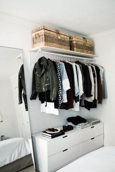 Open kledingkast in – Slaapkamer ideeën