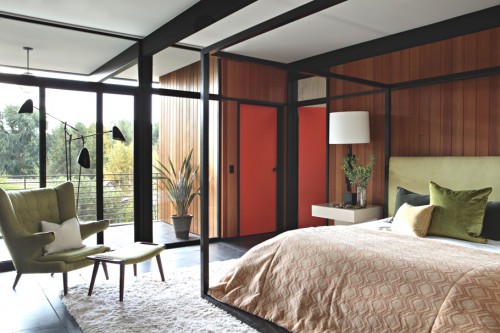 Retro slaapkamer uit jaren '70 Retro slaapkamer uit jaren '70