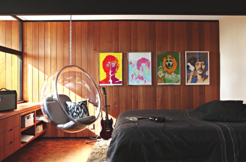 Retro slaapkamer uit jaren '70 Retro slaapkamer uit jaren '70