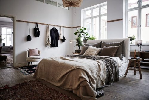 Ruime rustieke slaapkamer uit Göteborg Ruime rustieke slaapkamer uit Göteborg
