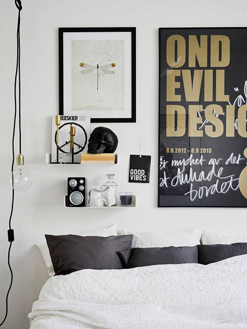 Scandinavische woonkamer met eenvoudige inrichting Scandinavische woonkamer met eenvoudige inrichting