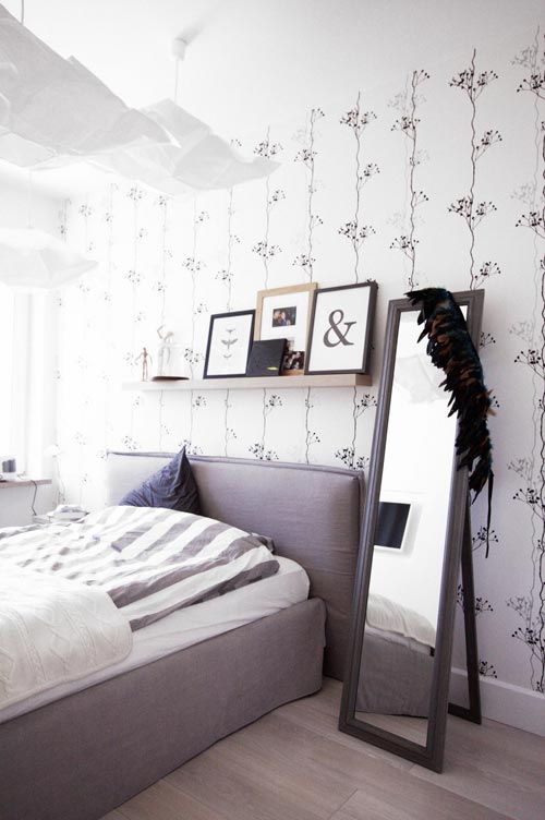 Scandinavische slaapkamer in Polen Scandinavische slaapkamer in Polen