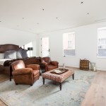 Scandinavische slaapkamer met vintage meubels