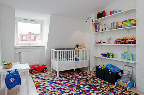 Simpele Scandinavische babykamer Simpele Scandinavische babykamer