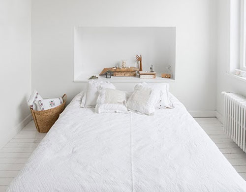 Simpele witte slaapkamer Simpele witte slaapkamer