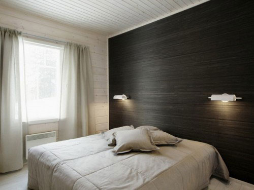 Slaapkamer behang hout