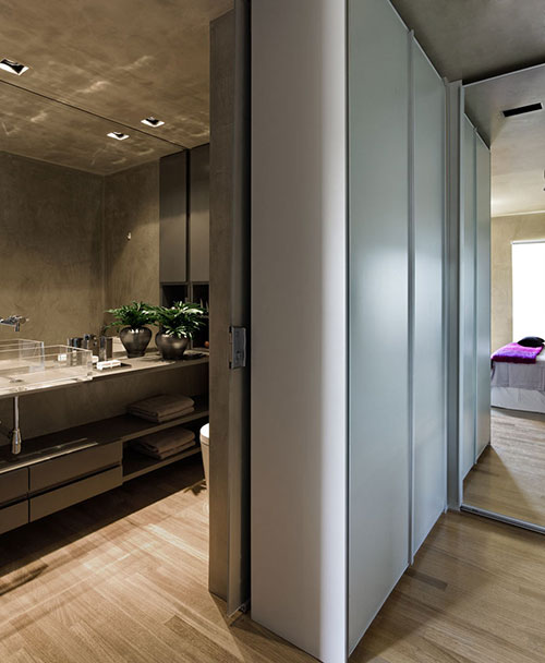 Slaapkamer van Braziliaanse loft Slaapkamer van Braziliaanse loft
