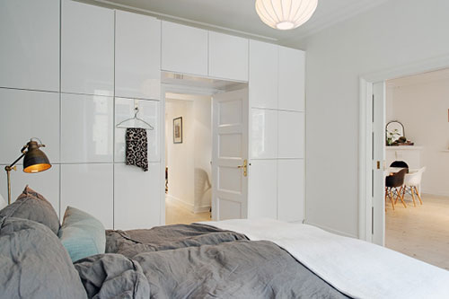 Slaapkamer in Scandinavische stijl
