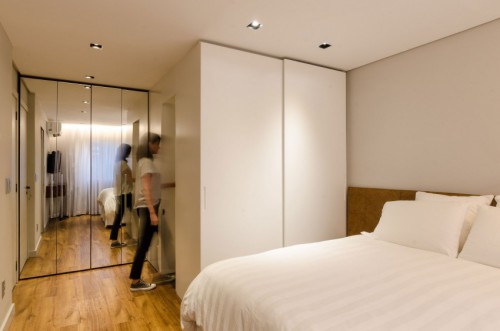 Slaapkamer met ingebouwde badkamer Slaapkamer met ingebouwde badkamer