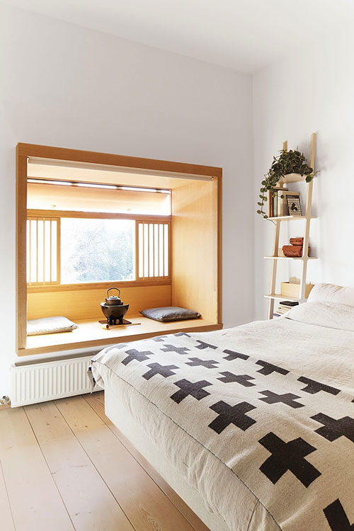 Slaapkamer met Japans tintje Slaapkamer met Japans tintje