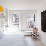 Slaapkamer met kunst inspiratie