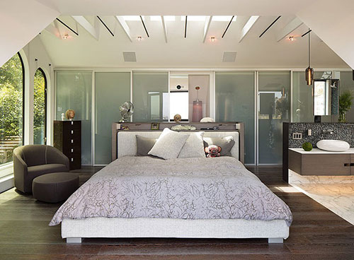 Slaapkamer met alle luxe en gemakken