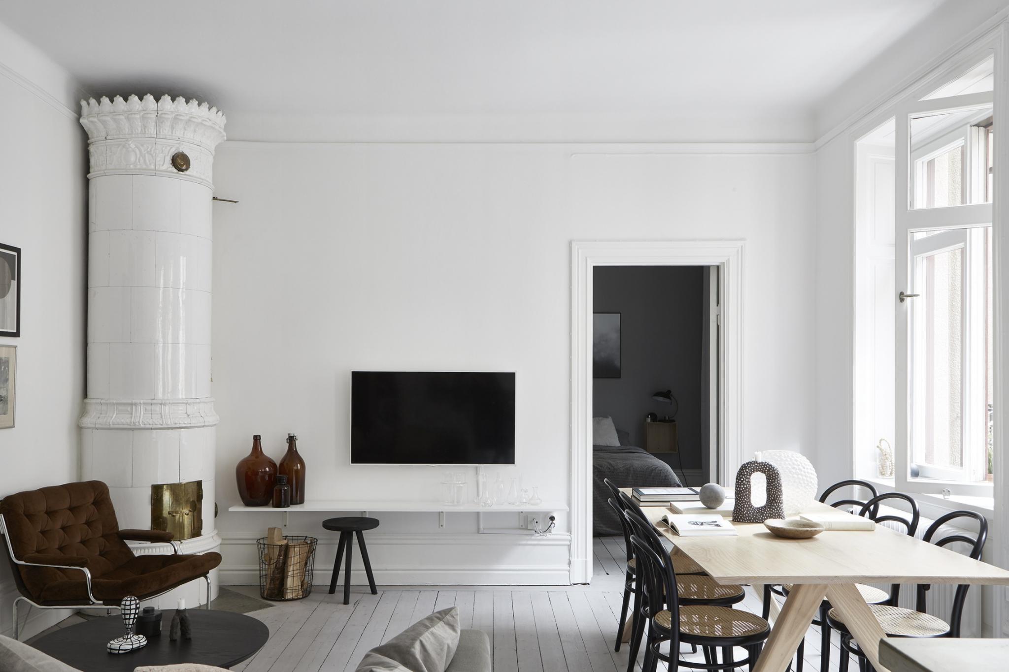 Slaapkamer met een kalme natuurlijke neutrale kleurenpalet Slaapkamer met een kalme natuurlijke neutrale kleurenpalet