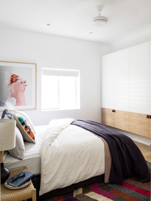 Slaapkamer met kantoorinrichting Slaapkamer met kantoorinrichting