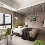 Slaapkamer met moderne rustieke uitstraling