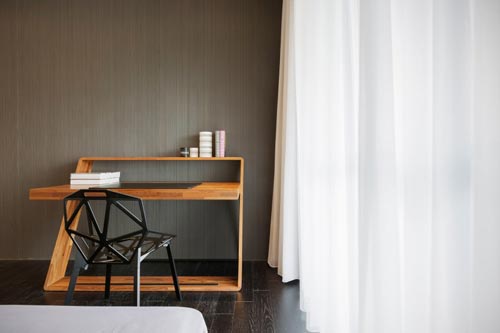 Slaapkamer van het Tea Art huis Slaapkamer van het Tea Art huis