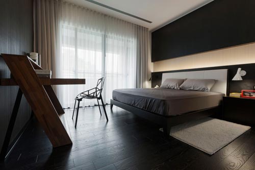 Slaapkamer van het Tea Art huis Slaapkamer van het Tea Art huis