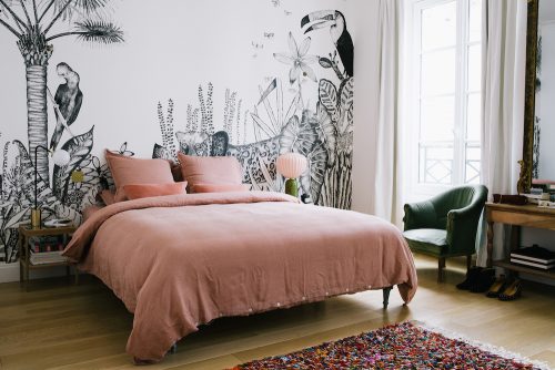 Slaapkamer uit Parijs in een vintage klassieke stijl