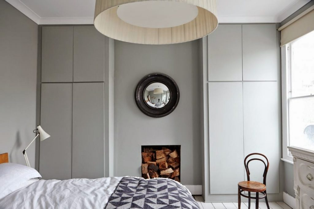 Slaapkamer van Londense Victoriaanse woning Slaapkamer van Londense Victoriaanse woning