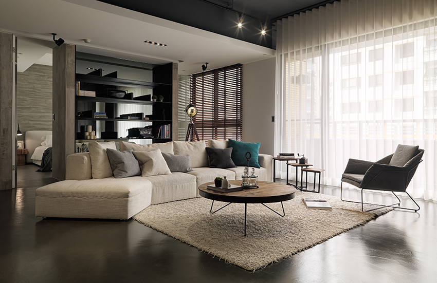 Slaapkamer waar luxe en industrieel gecombineerd zijn Slaapkamer waar luxe en industrieel gecombineerd zijn