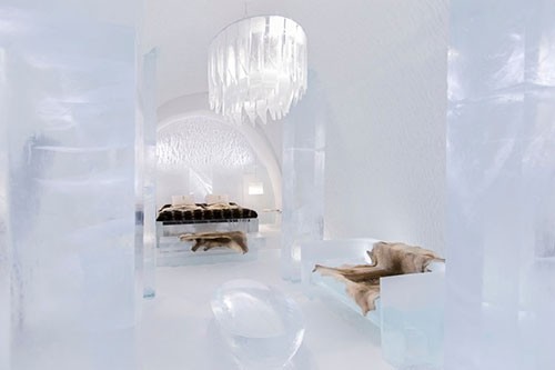 Slaapkamers van het Icehotel Slaapkamers van het Icehotel