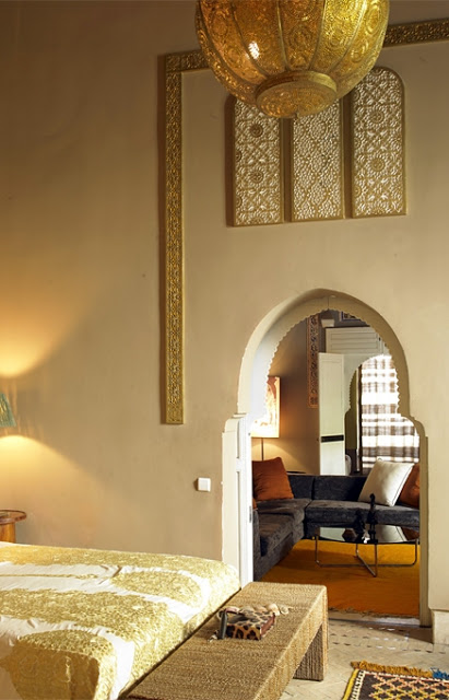 Slaapkamers van Marokkaanse Riad hotel Slaapkamers van Marokkaanse Riad hotel