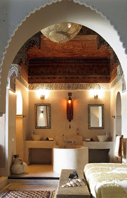 Slaapkamers van Marokkaanse Riad hotel Slaapkamers van Marokkaanse Riad hotel