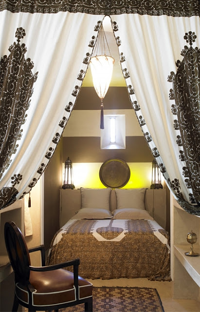 Slaapkamers van Marokkaanse Riad hotel Slaapkamers van Marokkaanse Riad hotel