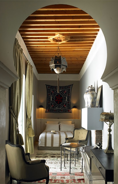 Slaapkamers van Marokkaanse Riad hotel